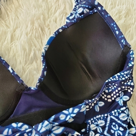 Tommy Bahama Cowrie Underwire Full Coverage Molded Cup Tankini Top Sz XS DD Cup - Picture 6 of 7